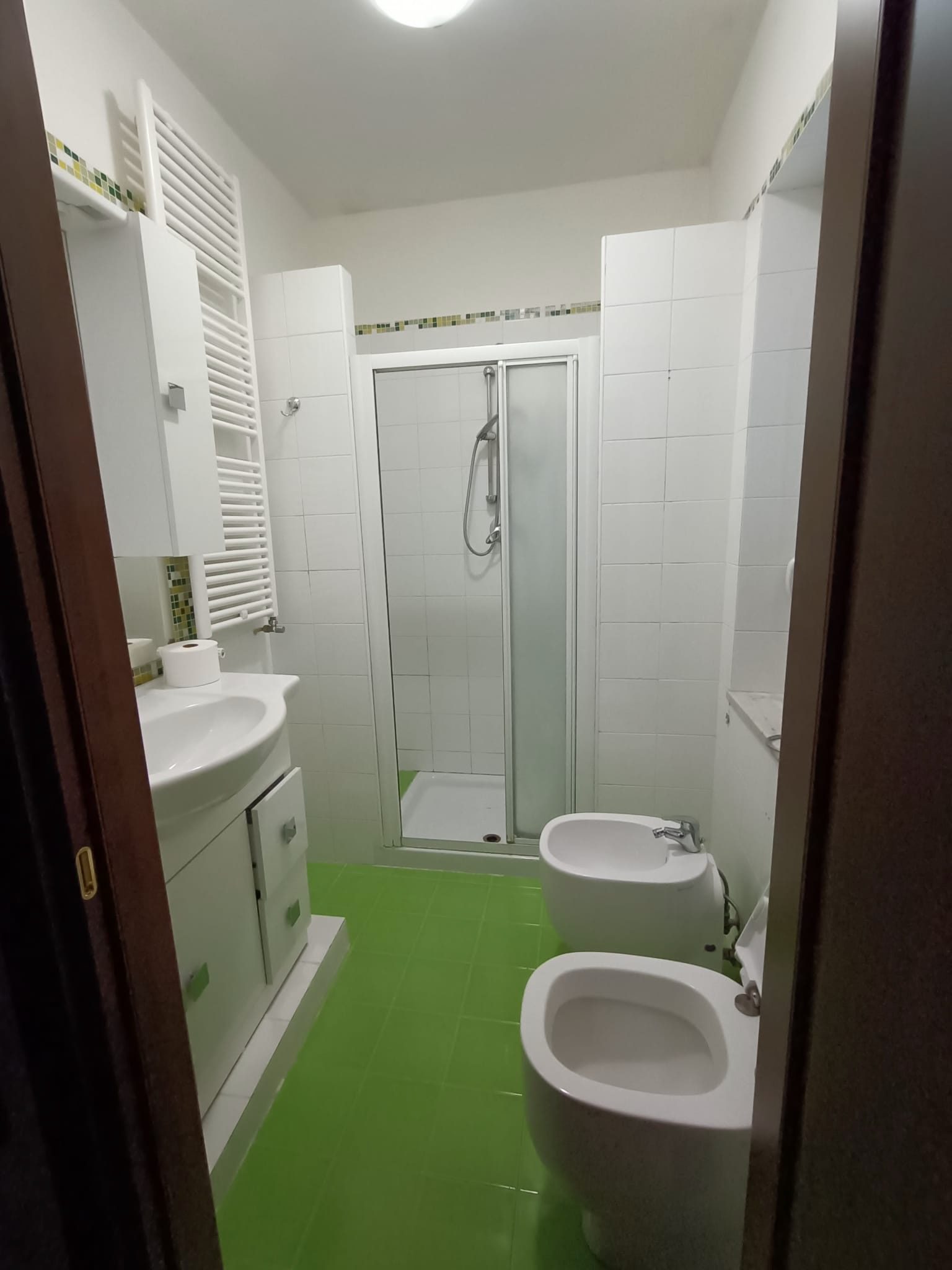 Dettaglio di un bagno ristrutturato